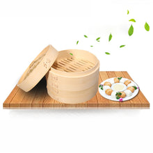 Load image into Gallery viewer, iHeartBamboo Pure Bamboo Steamer - I Heart Bamboo